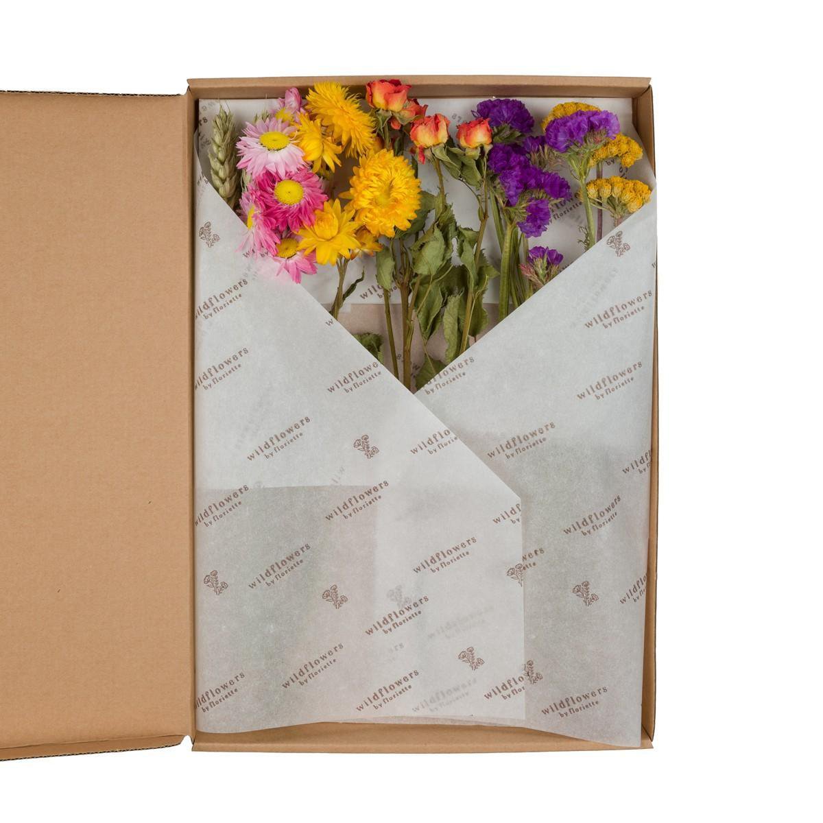 Droogbloemen - Bloemen in Brievenbus - Multi - 5 stuks - ↕30cm